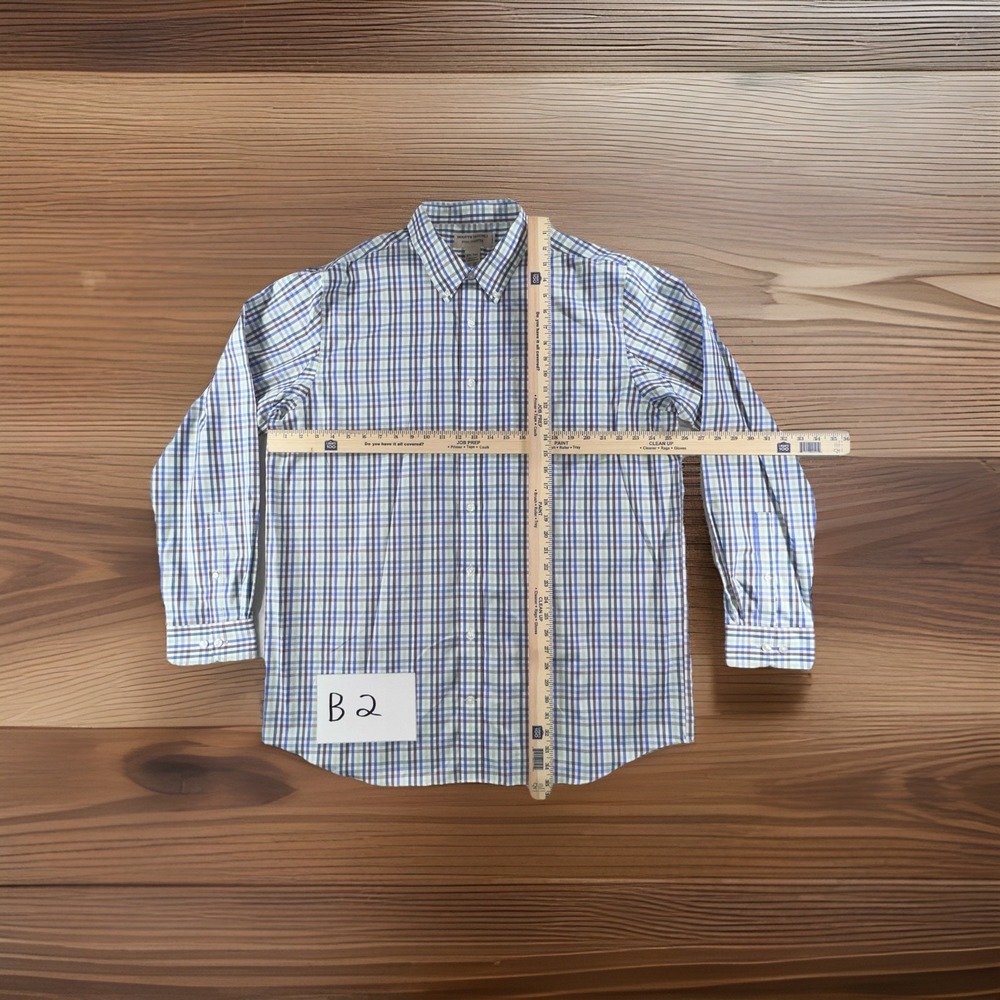 Duluth Trading Co Wrinkle Fighter Multicolor Plaid Button Up Shirt Mens SZ 2XLT - Picture 2 of 16